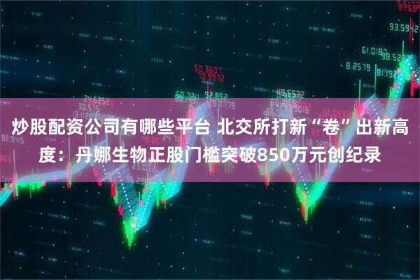炒股配资公司有哪些平台 北交所打新“卷”出新高度：丹娜生物正股门槛突破850万元创纪录
